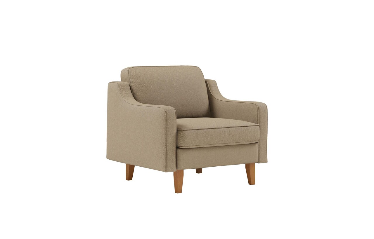 Fotoliu, Atelier del Sofa, 918CMF1114, Otel, Plajă / Nuc - imagine 6